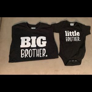 Big & Little Brother Matching Shirt & Onesie